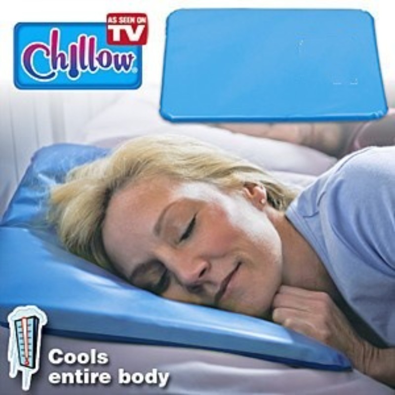 Cooling Pillow Gel - Selbstkühlende Gel-Schlafkissenauflage Druckresistent Wasserdichtes PVC Senkt