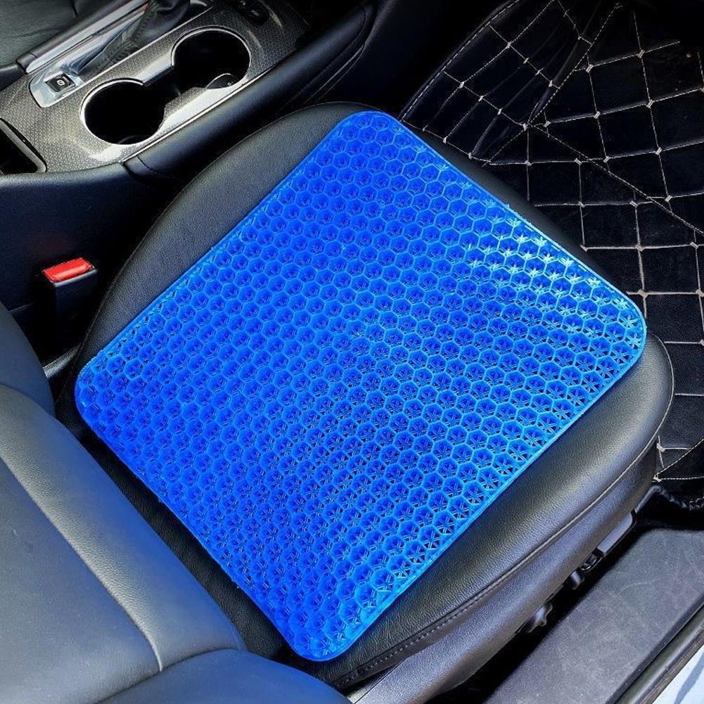 Cooling Pillow Gel - Universelles Kühlgel-Autositzkissen, atmungsaktives Wabenkissen mit ergonomischer