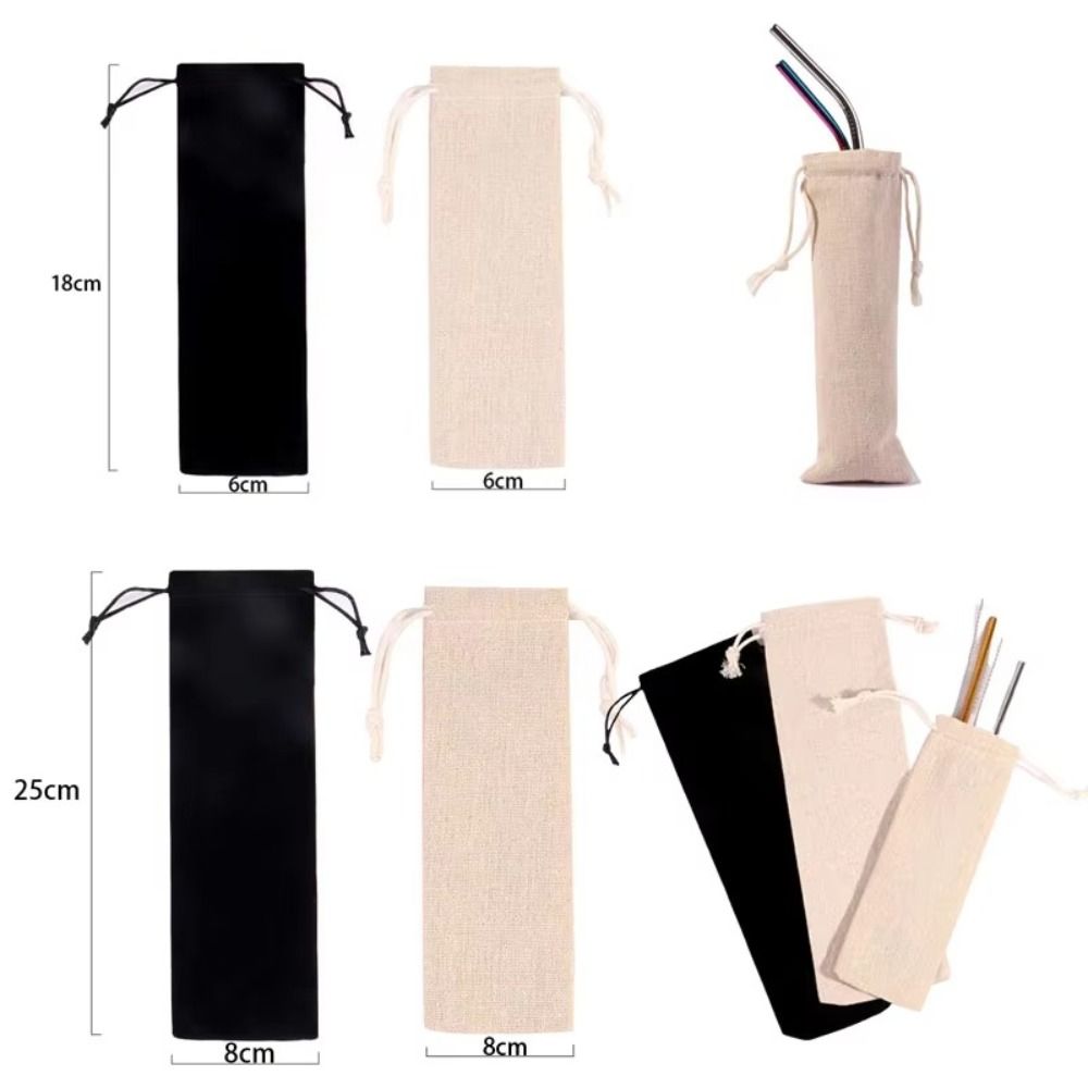 Home Textiles Store - Multifunktionale Baumwoll-Leinen-Aufbewahrungstasche mit Kordelzug, Staubdichter Stroh-Organizer