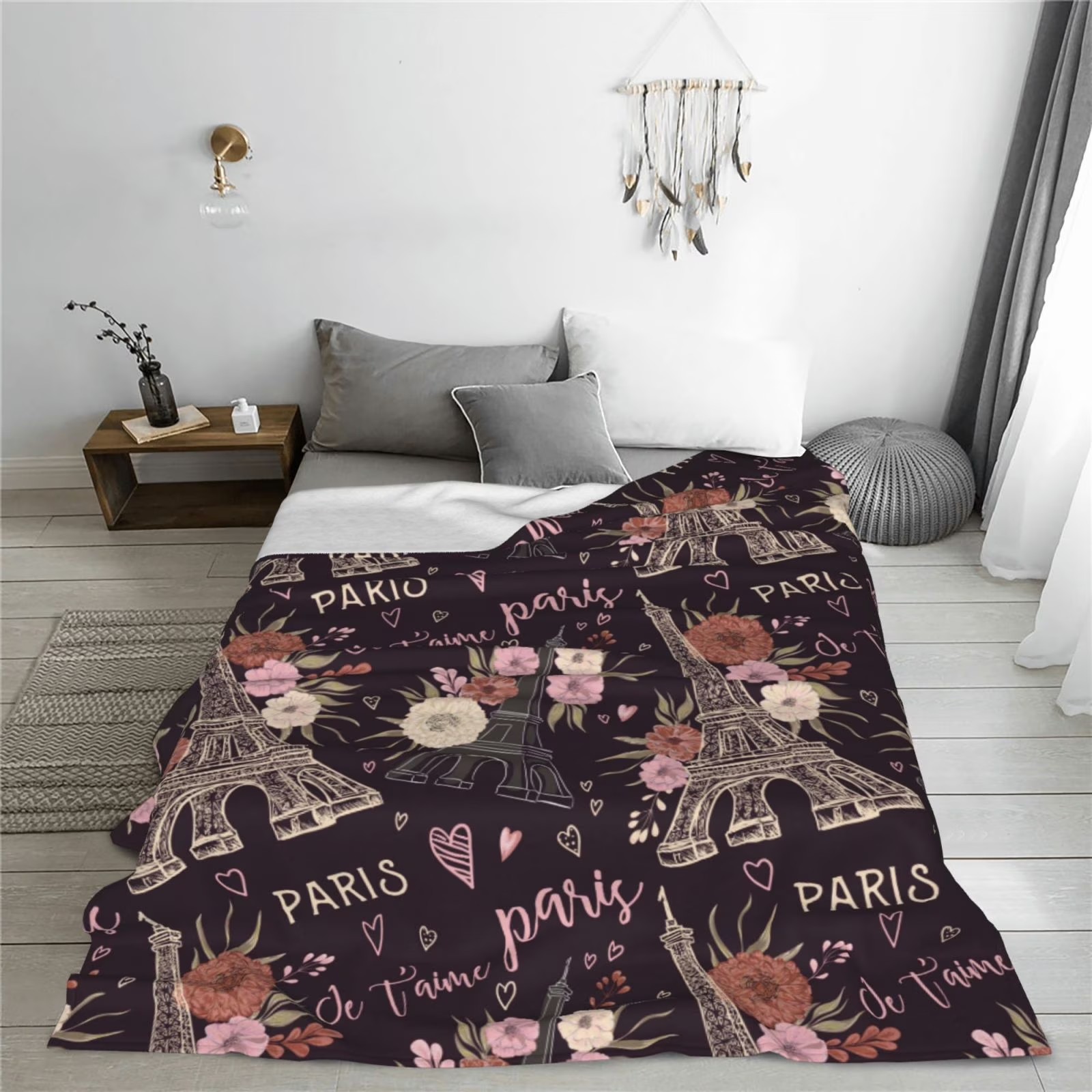 Romantische Fleece-Decke mit B – Home Textiles Paris Bewertung und Preis