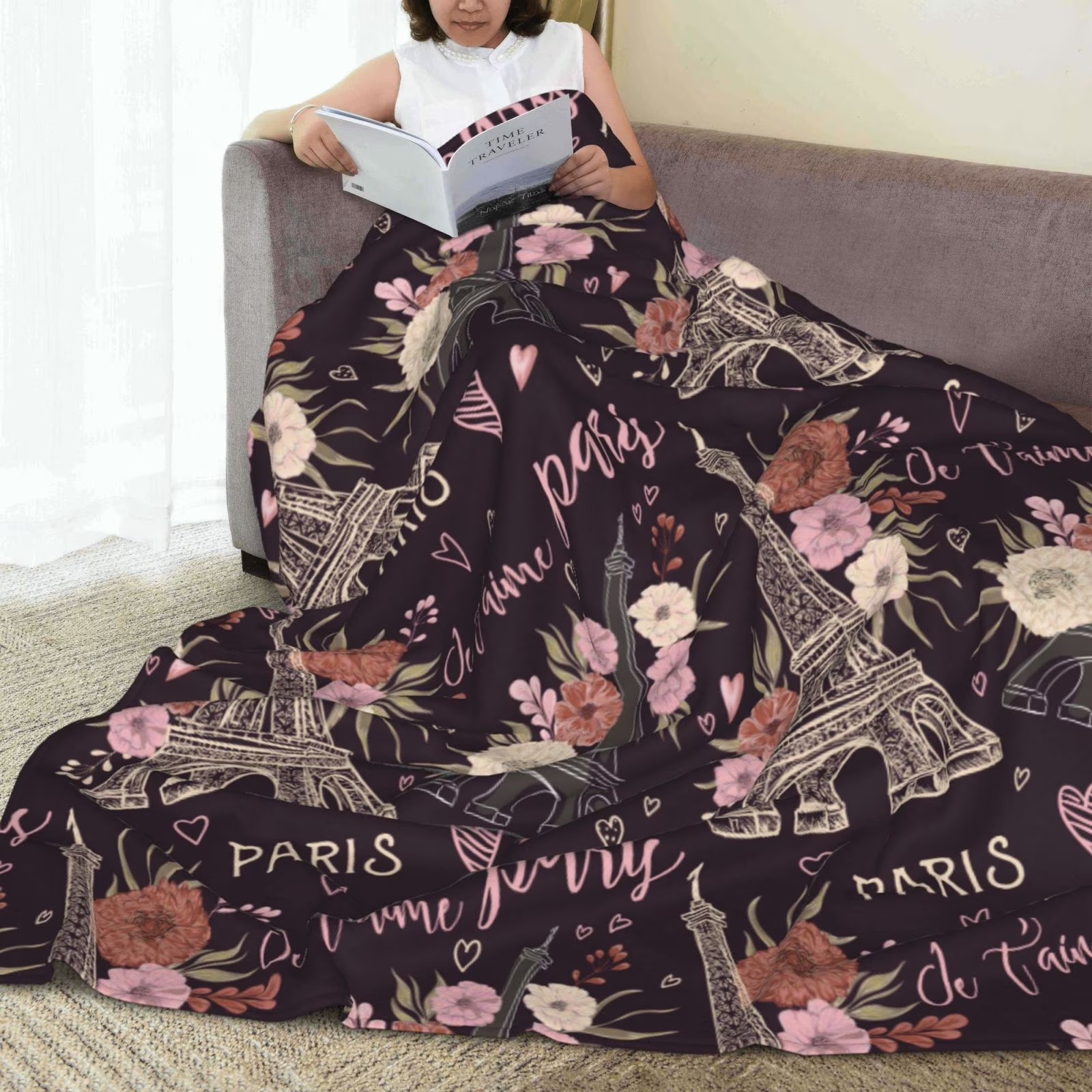 Romantische Fleece-Decke mit B – Home Textiles Paris Bewertung und Preis