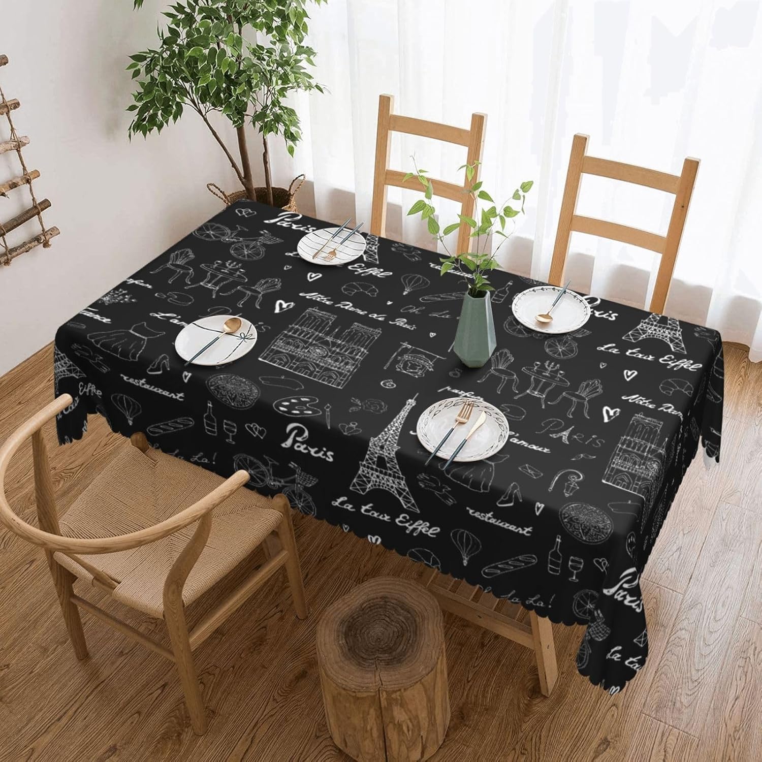 Tischdecke mit Eiffelturm-Moti – Home Textiles Paris Bewertung und Preis