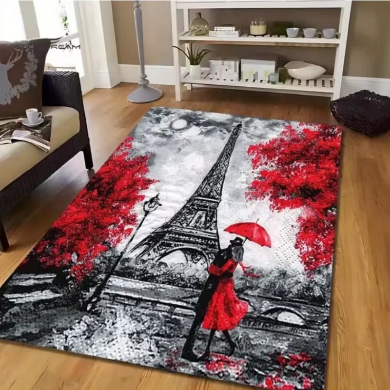 Vintage-Teppich mit Eiffelturm – Home Textiles Paris Bewertung und Preis