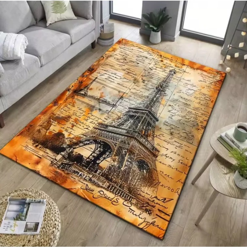 Vintage-Teppich mit Eiffelturm – Home Textiles Paris Bewertung und Preis