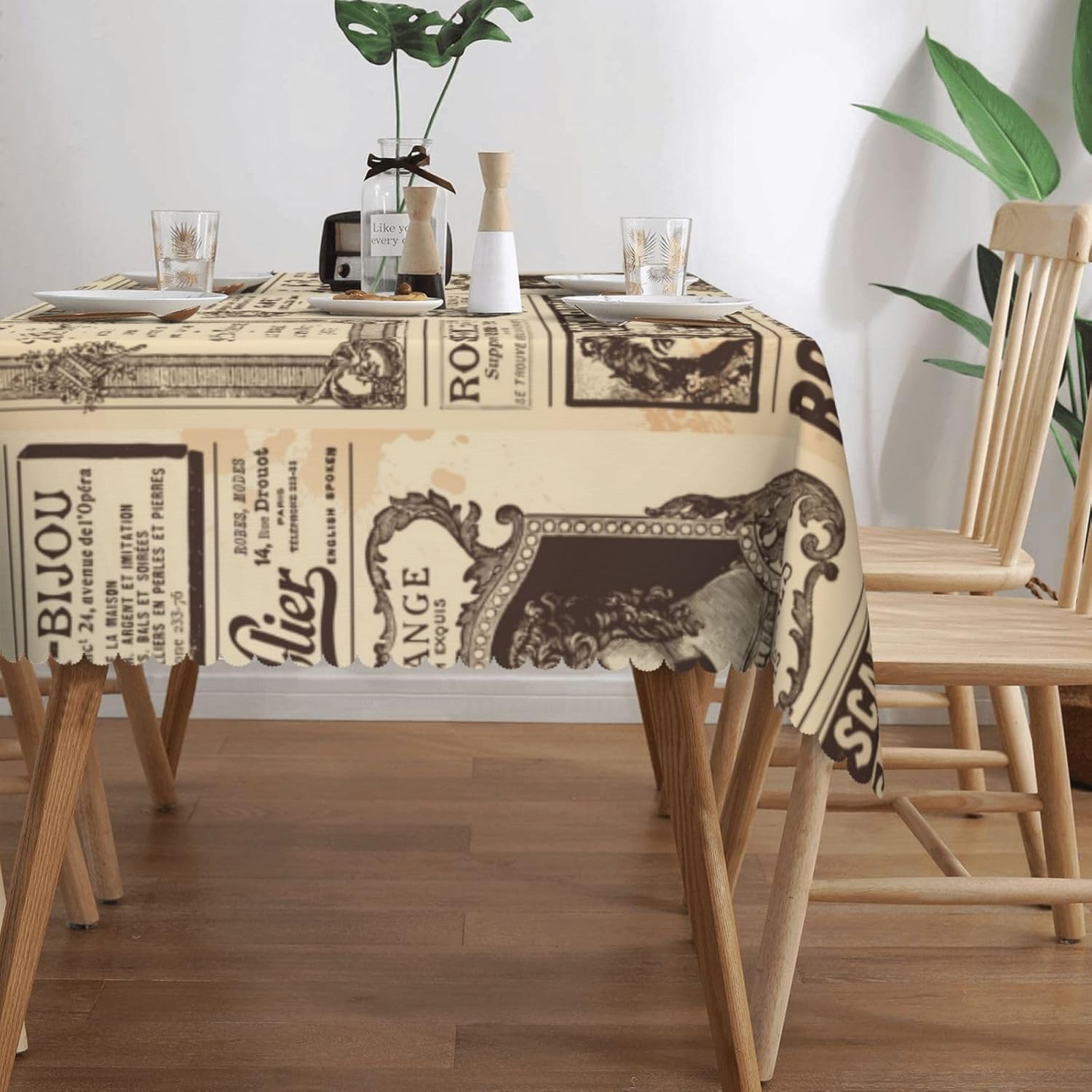 Vintage-Tischdecke mit Pariser – Home Textiles Paris Bewertung und Preis