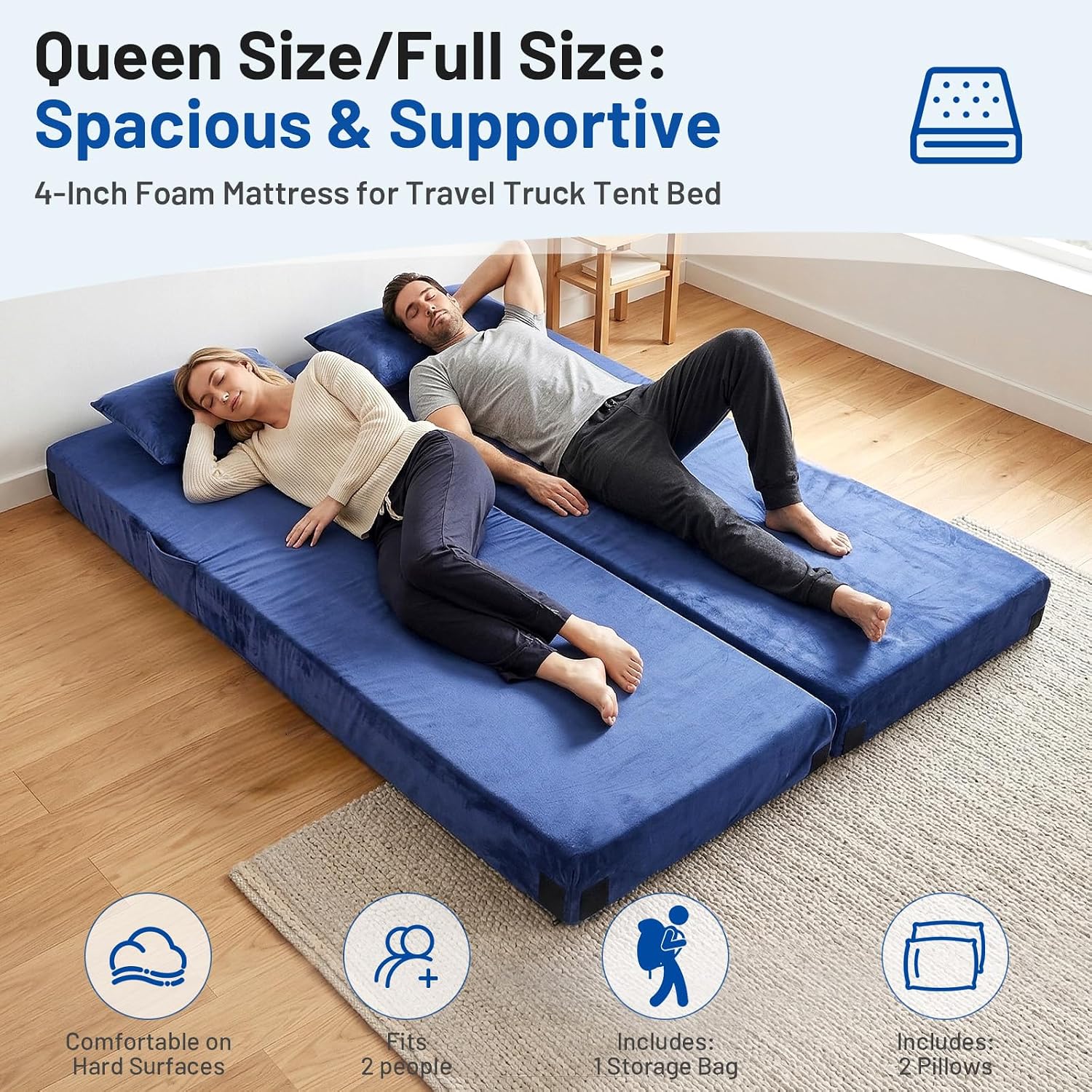 Memory-Schaum Campingmatratze  – Memory Foam Topper Bewertung und Preis