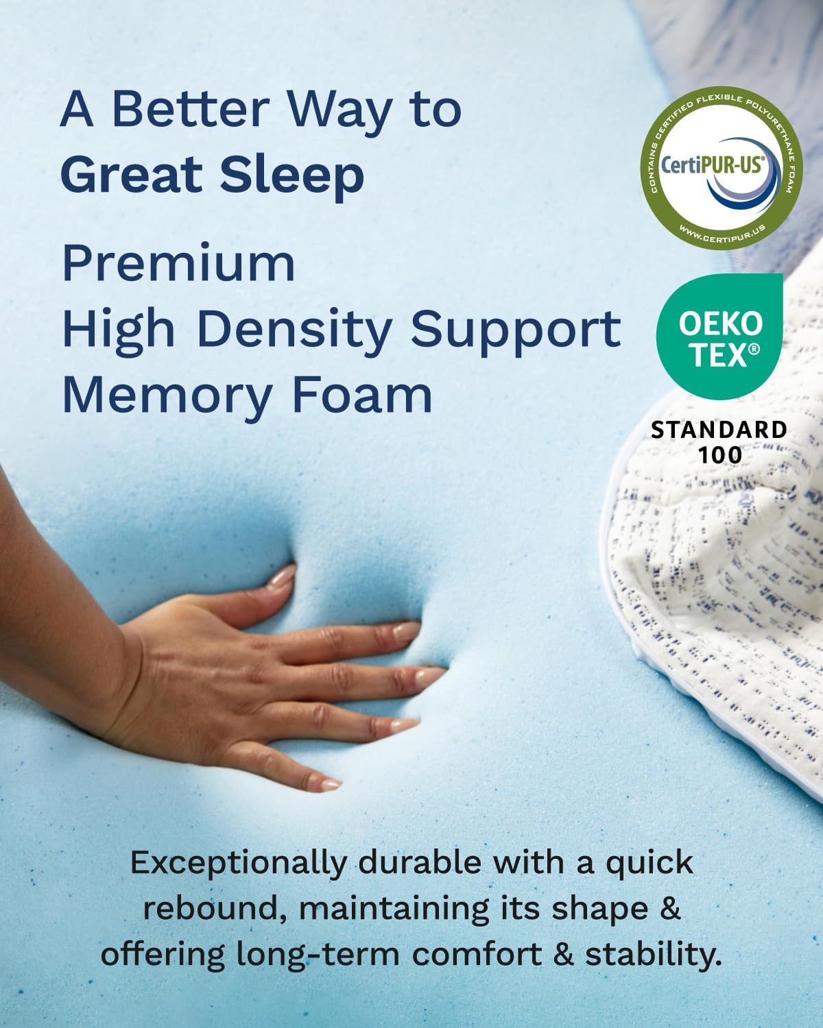3 Zoll Memory-Schaum-Matratzen – Memory Foam Topper Bewertung und Preis