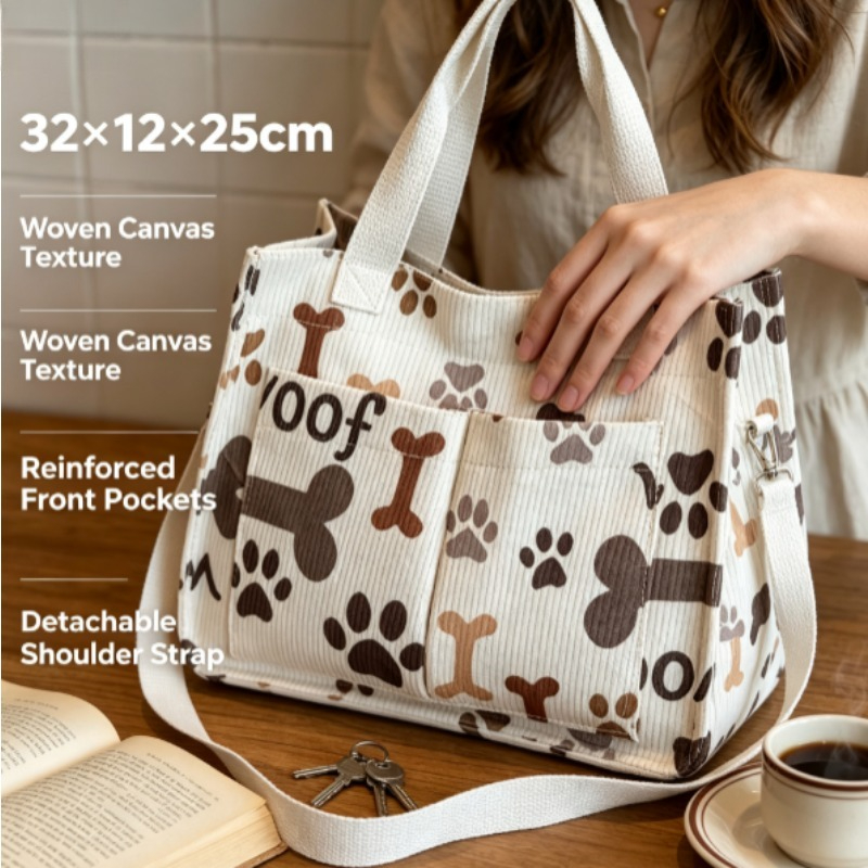 Modische Cord-Eco-Tasche, Groß – Home Textiles Store Bewertung und Preis